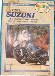 1980-1981 Clymer Suzuki GS&GSX1100 Fours Service Repair Performance Manual SKUD - Picture 1 of 6