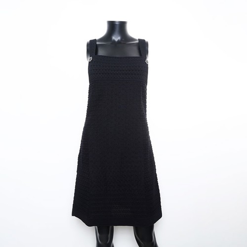 Abito nero Chanel taglia 36 zip posteriore sconto 20% limitato 24 ore