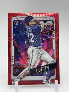 Nick Loftin 2024 Topps Cosmic Chrome #189 rifrattore rosso 2/5 RC KC Royals ๐๐ฅ - Foto 1 di 3