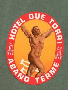 Etiqueta de equipaje de hotel RARA Italia Due Tori Abano Terme #773 - Imagen 1 de 1