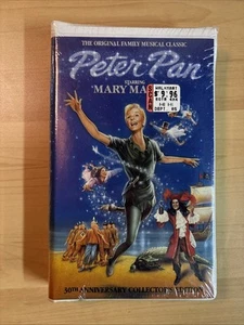 New ( Sealed ) Peter Pan Clamshell VHS (Mary Martin) 30th Anniversary Collection - Picture 1 of 6