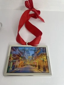 New Orleans Bourbon Street Shutterfly Metall Weihnachtsschmuck  - Bild 1 von 3