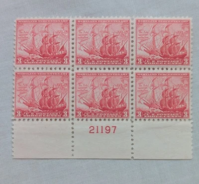 Scott # 736 - Plt # Blk /6 - MLH - OG - 1934 - Image 1 of 2