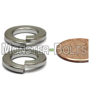Arandelas métricas de bloqueo dividido de acero inoxidable M10 / 10 mm DIN 127B 18-8 / A2-70 - Imagen 1 de 3