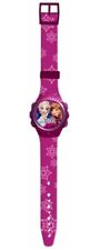 Disney Congelada Rosa Reloj Con Anna Y Elsa