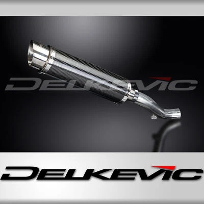 Honda VFR1200X Crosstourer 2012-17 Slip On 14" Round Carbon Exhaust Muffler Kit - Image 1 of 4