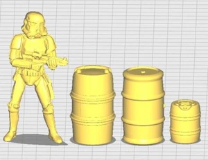3x Custom Drums Set für 6" Figuren Diorama 1:12 MASSSTAB - Bild 1 von 1