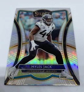 Myles Jack 2019 Select Football Premier Level Silver Prizm Refractor Jaguars 128 - Picture 1 of 2