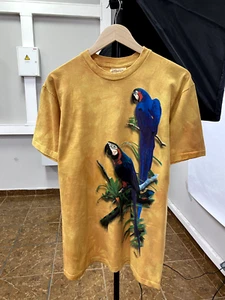 🦜 Vintage 1999 Parrot family t-shirt hanes hype rare Y2K size M color yellow - Picture 1 of 8