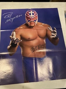 Rey Mysterio Wrestling Poster 21x24 2-Sided Wrestler WWE WWF Lucha Libre - Picture 1 of 2