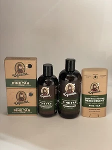 Dr. Squatch Lot of 5 Shampoo Conditioner Deodorant  Bars Pine Tar  New! - Picture 1 of 5