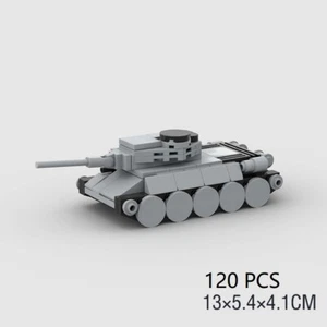 MOC WW2 esercito tedesco T-34 carri armati da battaglia blocchi da costruzione veicoli militari modello - Foto 1 di 6