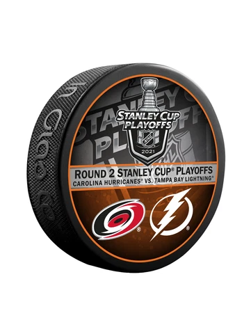 2021 Stanley Cup Playoffs Dueling Puck Tampa Bay Lightning / Carolina Hurricanes Cover