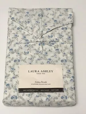Laura Ashley Standard Pillowcase Set - Sweet Success Blue - Image 1 of 2