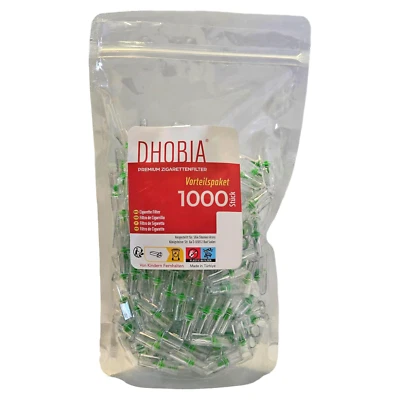 1000 Zigarettenfilter Zigaretten Filter Spitzen Nikotin Teer Aufsatz DHOBIA
