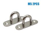 Oblong Eye Plate 2* Corrosion Resistance High Strength Hook Siver 2 Pack 2pcs