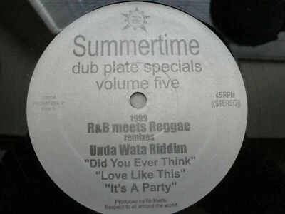 Summertime Dub Plate Specials Volume Five Vinyl 45rpm Record R & B meets Reggae  - Image 1 of 2
