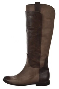 Frye Womens Shoes Size 6.5 Brown Distressed Leather Knee High Boots Casual - Picture 1 of 6
