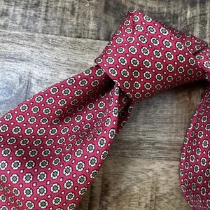 Corbata Sulka French Silk Red Foulard - Imagen 1 de 5