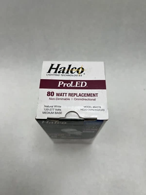 Halco 84319 NIB 20W LED 5K 120-277V Med Base Lamp See Pics #G22 - Image 1 of 2