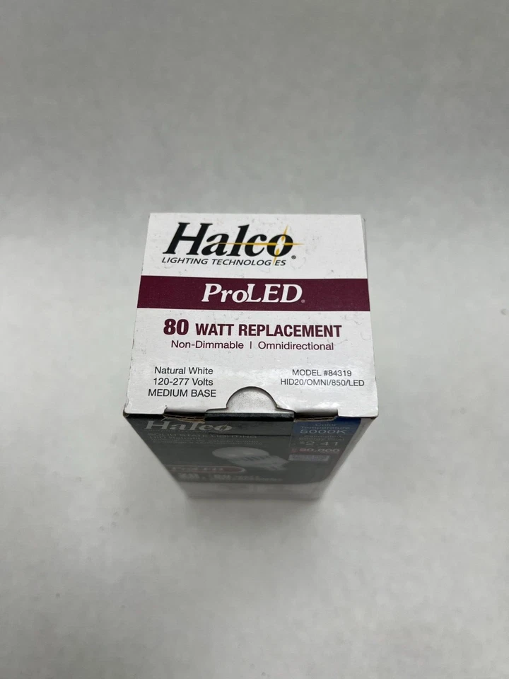 Halco 84319 NIB 20W LED 5K 120-277V Med Base Lamp See Pics #G22 - Image 1 of 2