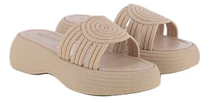 SOLO SOPRANI SSW512N08 KNOT CIABATTE SCARPE DA INFILARE DONNA GOMMA 03 CAMEL - Imagen 1 de 5