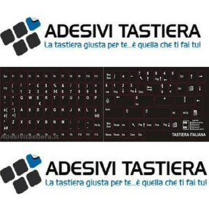 5PZ Adhésifs Clavier Italien Complète Avec Tous Les Boutons de La Clavier - Picture 1 of 1