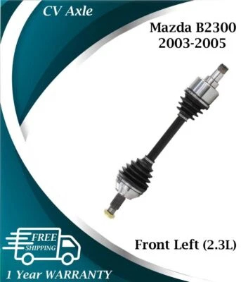 Eje CV delantero izquierdo original para Mazda B2300 2003-2005 2,3 L 1 año de garantía Foto 1 de 4
