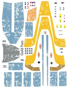 1/24 studio scale Y Wing Gold Two Decals Star Wars ss resin Cosmos models - Picture 1 of 2