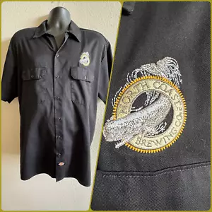 Dickies North Coast Brewing Co. Black Short Sleeve Work Shirt Sz XL EUC - Picture 1 of 7