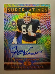 Jerry Kramer AUTO 2020 Panini Illusions Superlatives #SU 1 Green Bay Packers HOF - Picture 1 of 2