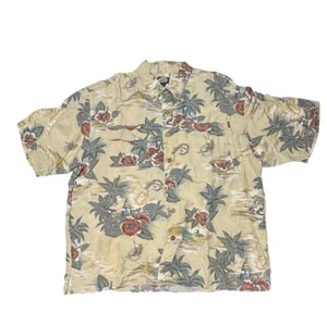 Camisa de campamento vintage con logotipo de pez espada hawaiano Tommy Bahama estampado único para hombre XL - Imagen 1 de 14
