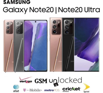 New Samsung Galaxy Note 20/20 Ultra 5G 128GB Factory Unlocked GSM&CDMA phone - Image 1 of 4
