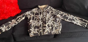 Scotch & Soda Bomber Jacket REVERSIBLE Women Medium/Large Printed EXCELLENT - Picture 1 of 14