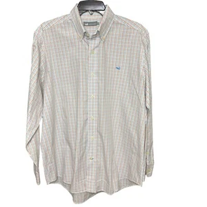 Southern Marsh Lindley Tattersall Long Sleeve Button Down Dress Shirt Mens Small - Picture 1 of 5