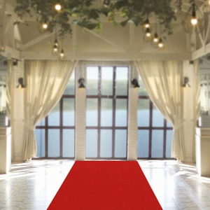 360gsm Red Carpet Runner for Party Runway Aisle for Wedding Banquets Prom Decor - Picture 1 of 15