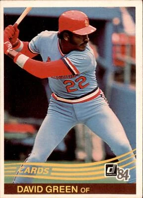 David Green #425 1984 Donruss - Image 1 of 2