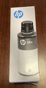 HP 32XL 135-ml Black Original Ink Bottle, ~6,000 pages, 1VV24AN AUG 2025 - Picture 1 of 5