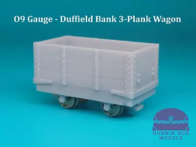O9 Heywood Duffield - 3-Plank Wagon - 7mm Minimum Gauge 3D Resin Kit - Image 1 of 2
