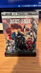 JUSTICE LEAGUE 4K UHD HDR + Blu-ray Best Buy Limited Edition STEELBOOK - Picture 1 of 2