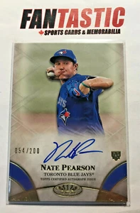 2021 Topps Tier One Break Out RC Auto /200 BOA-NPE NATE PEARSON Blue Jays Rookie - Picture 1 of 8