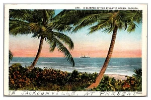 Glimpse Of The Atlantic Ocean, Florida - Picture 1 of 2