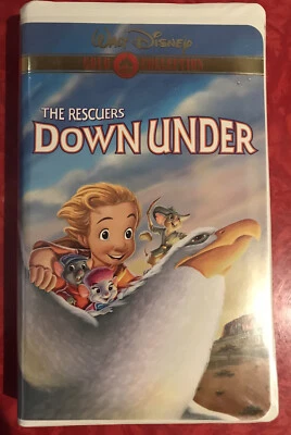 DISNEY'S THE RESCUERS DOWN UNDER gold collection CLAMSHELL VHS TAPE 1990 - Image 1 of 4