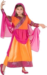 Rosa Bollywood Kostüm für Mädchen Bauchtänzerin Kleid Indische Bekleidung Sari - Bild 1 von 6