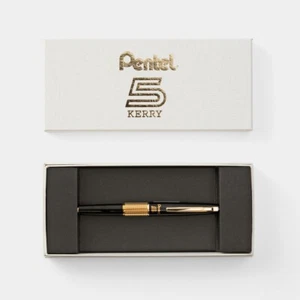 Pentel Kerry Pentel5 Mechanical Pencil 0.5mm Extra(Black/Gold) P1035-AXKS Japan - Picture 1 of 12