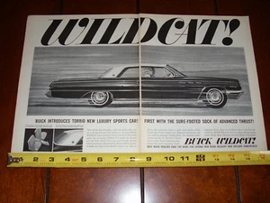 Buick Wildcat 1962 - anuncio original de 2 páginas - Imagen 1 de 2