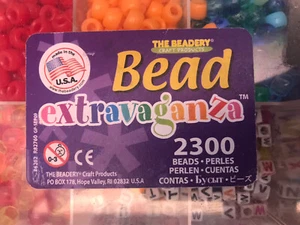 Beadery Bead Extravaganza Bead Box Kit 22.4oz-Alphabet Mostly Full - Picture 1 of 3