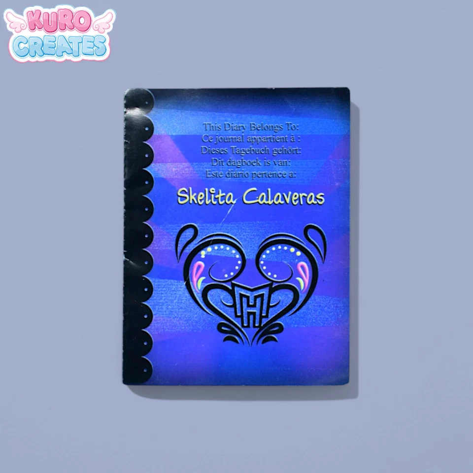 Monster High Adult Collector Skelita Calaveras Doll Replacement Diary Booklet - Image 1 of 1