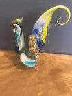 Vintage Murano Art Glass Hand Blown 11 inches tall Multi-Color Rooster Nice !