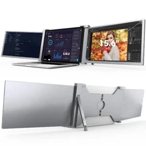 Trifold Portable Monitor 1080P IPS FHD Laptop Screen Extender For Laptop - Picture 1 of 57